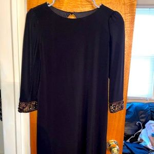 Bead Detailed Long Sleeve Dress